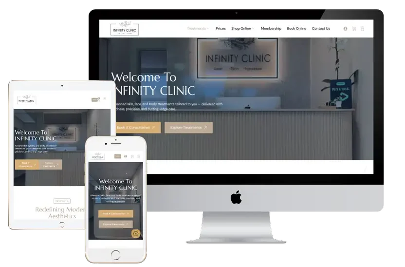 Professional web design Fort Lee NJ displayed on desktop, tablet, and mobile devices